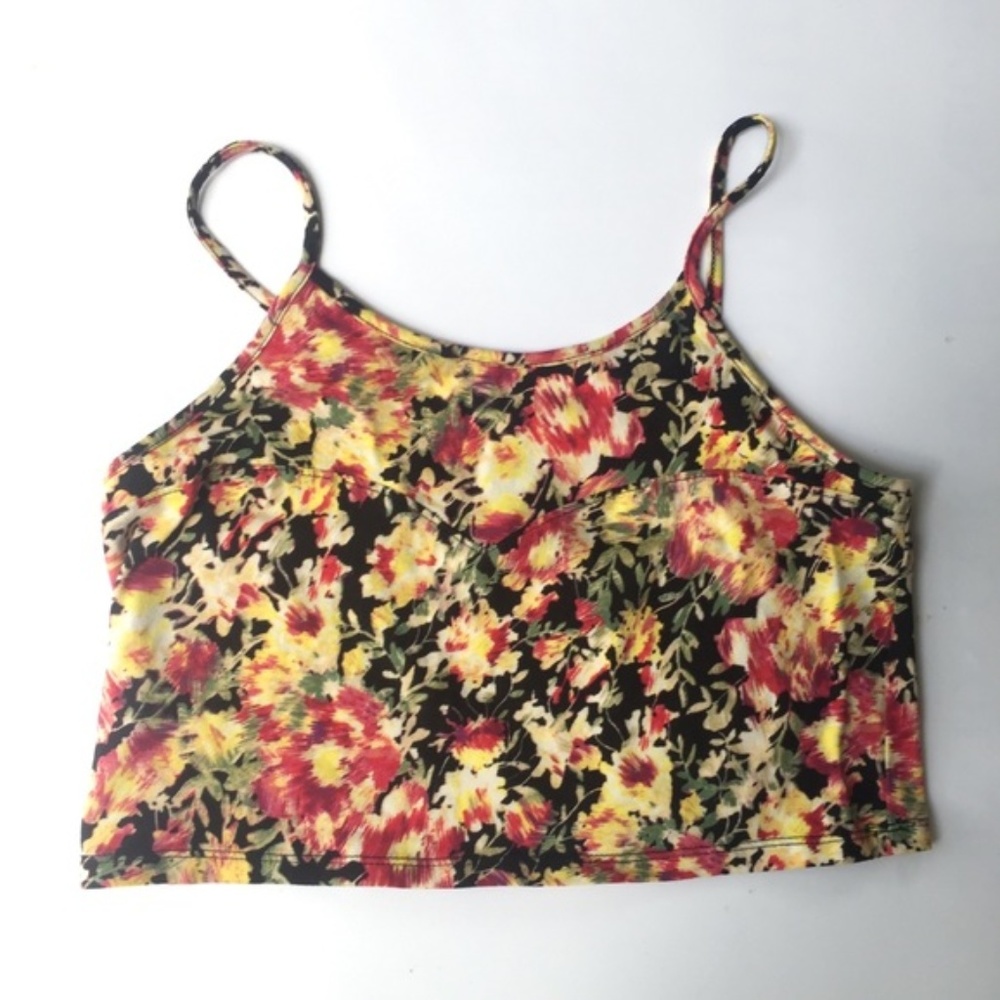 ☀️PacSun Nollie Floral Print Crop Top Medium